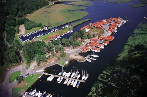 Spikens fiskehamn från ovan